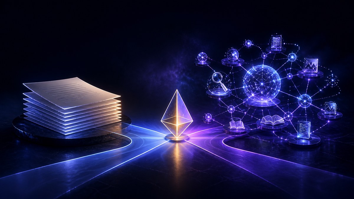 A stack of static notes compared with an interconnected memory constellation